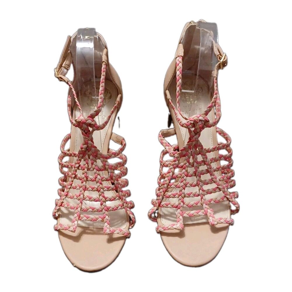 Vince Camuto Women's Ariah Braided Strappy Heeled Sandals Size 9 - Picture 2 of 9